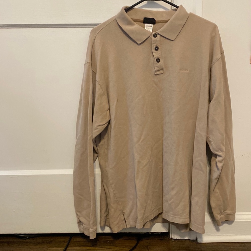 Patagonia Organic Cotton Long Sleeve Polo Men’s Large